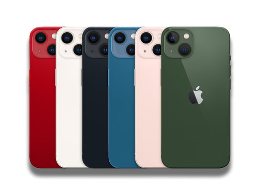 Apple iPhone 13 all colours back view