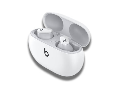 Beats Studio Buds Noise Cancelling Earphones In White Buds In Case