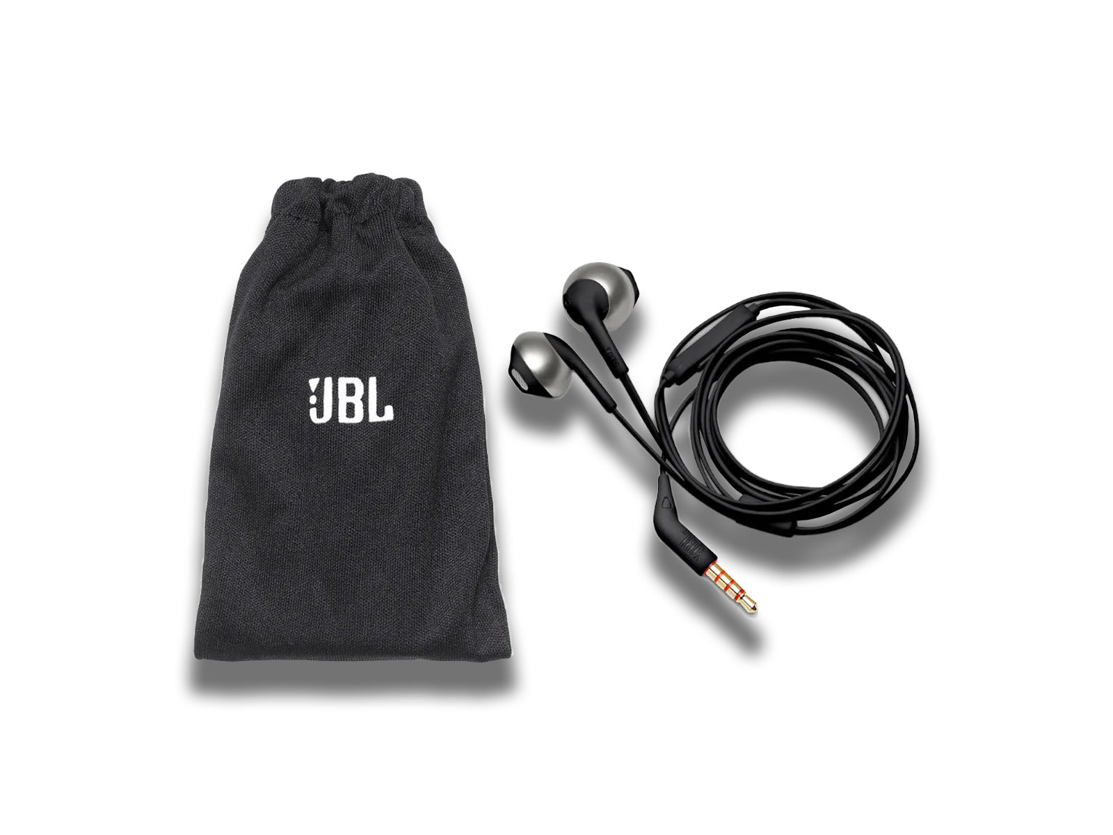 JBL Harman Tune 205 Wired In Ear Headphones With Mic Black