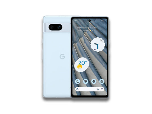 Google Pixel Sky Blue Front & Back View 