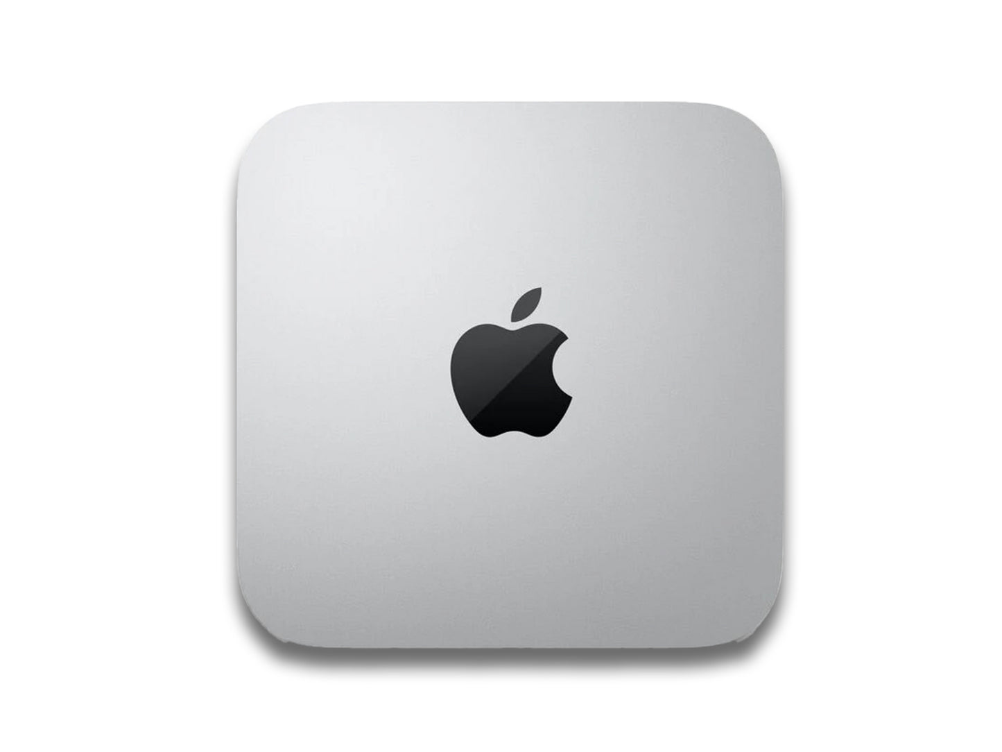 Mac Mini M2 Top View showing Apple Logo 