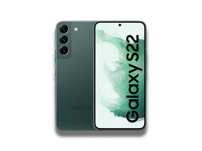 Samsung Galaxy S22 In Green Front And Back
