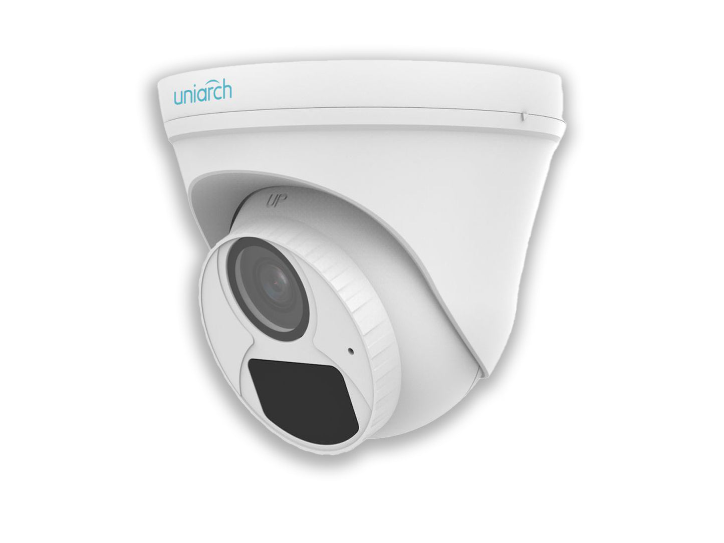 UniArch 2mp IP Turret Camera Left Side View on The White Background