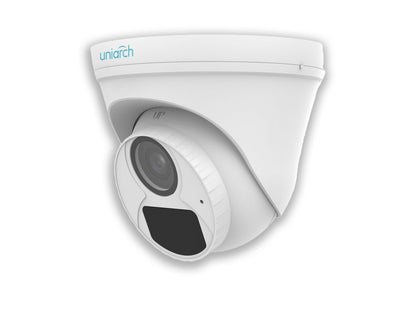 UniArch 2mp IP Turret Camera Left Side View on The White Background