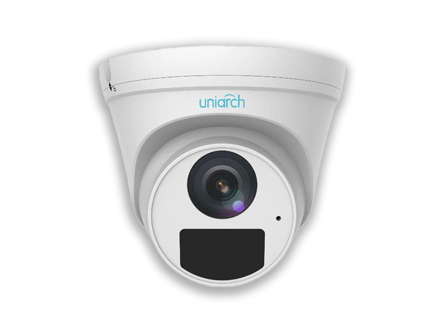 UniArch 2mp IP Turret Camera Front View on The White Background