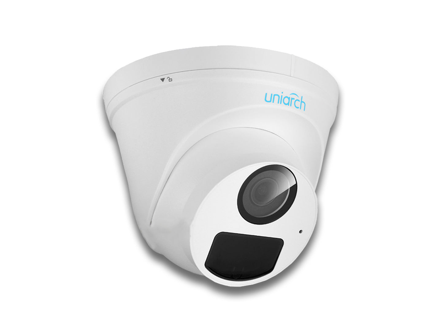 UniArch 2mp Turret Network Camera Right Side View on The White Background