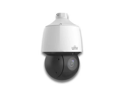 Uniarch 4mp Network PTZ Camera side  angled View on a White Background