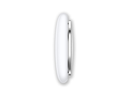 Apple Airtag side view on a White Background