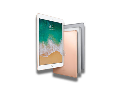 iPad 6th Gen In Colours Gold, Silver And Space Grey Front And Back