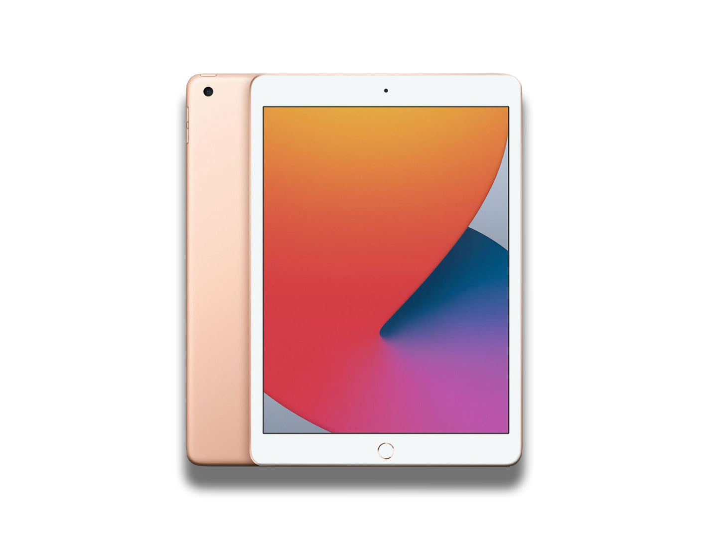 Apple iPad 8th Gen In Gold Front And Back