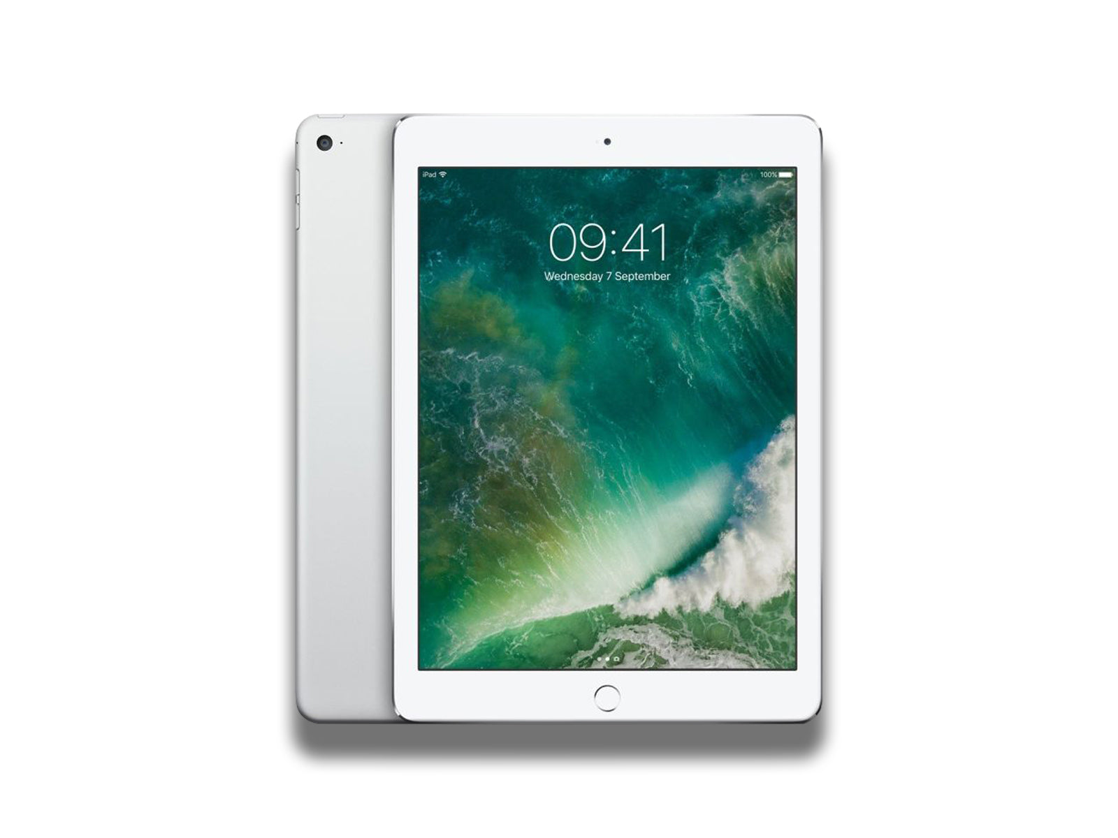 iPad Air 2 In Silver Front And Back