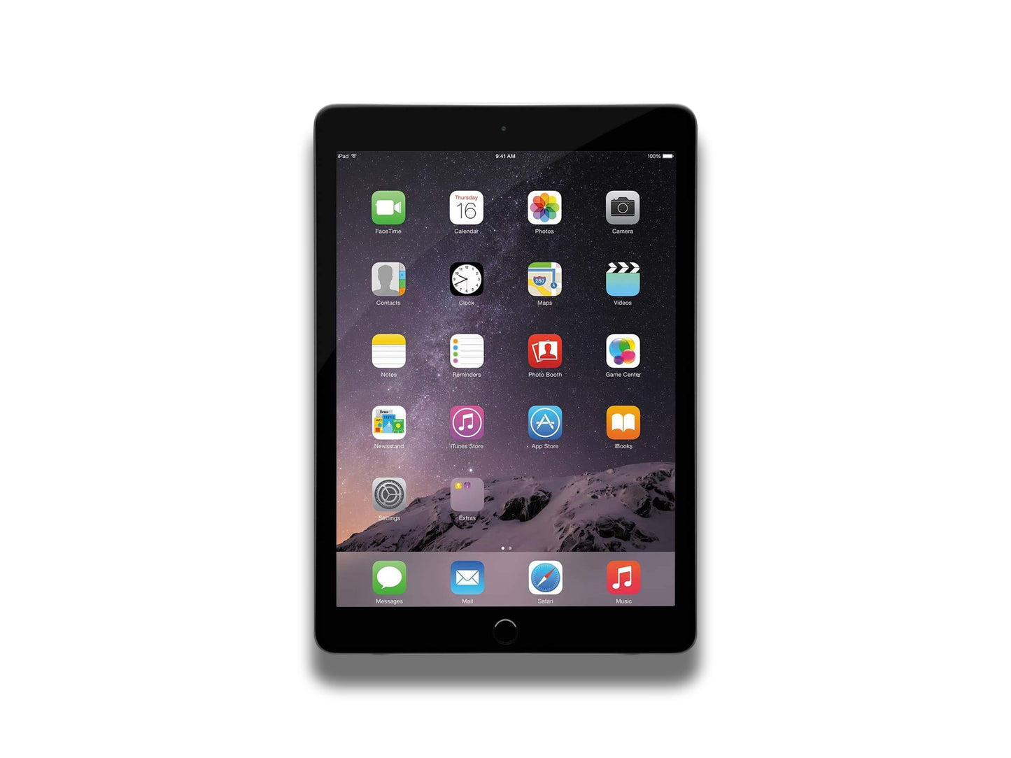 iPad Air 2 In Space Grey Front View