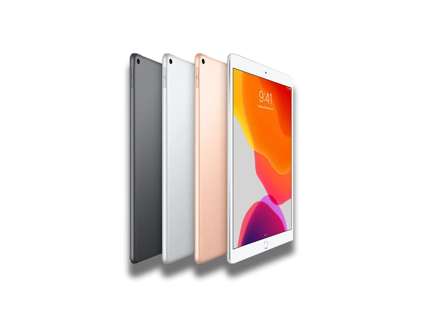 iPad Air 3 In Colours Space Grey, Silver And Gold Front And Back