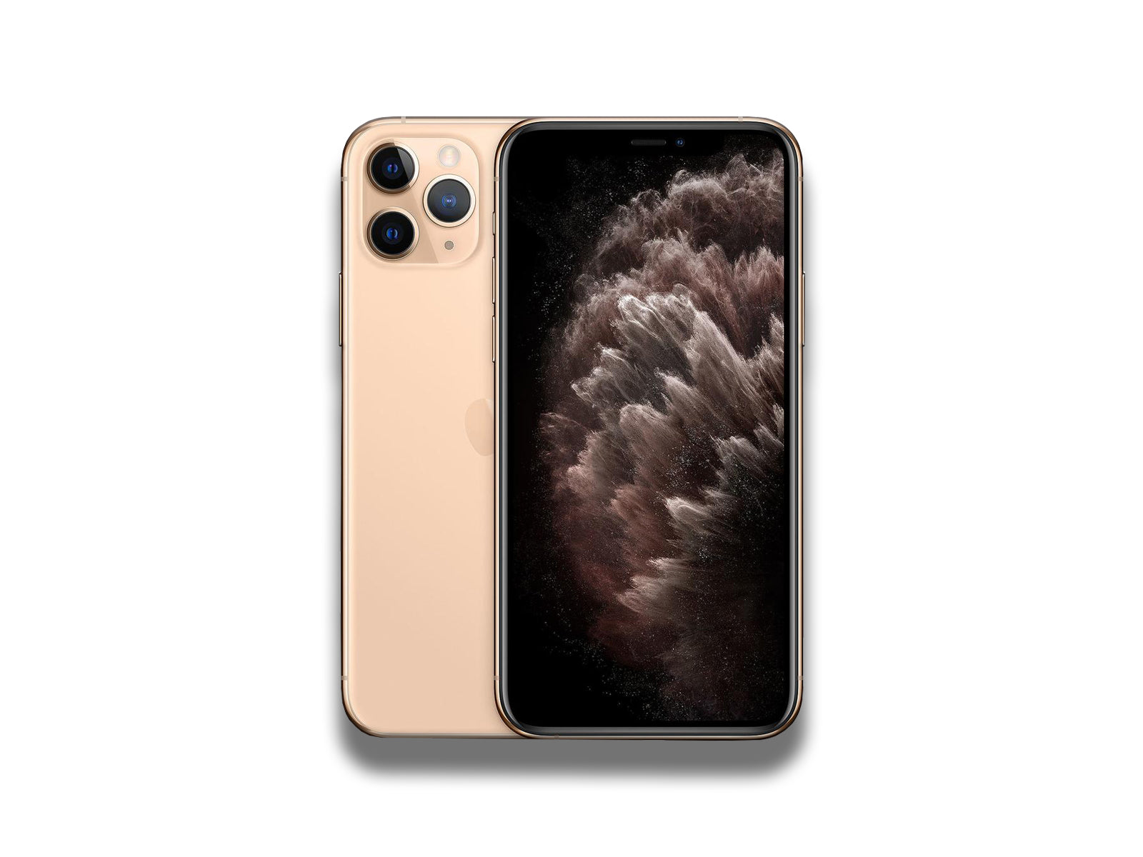Apple iPhone 11 Pro In Gold Front And Back