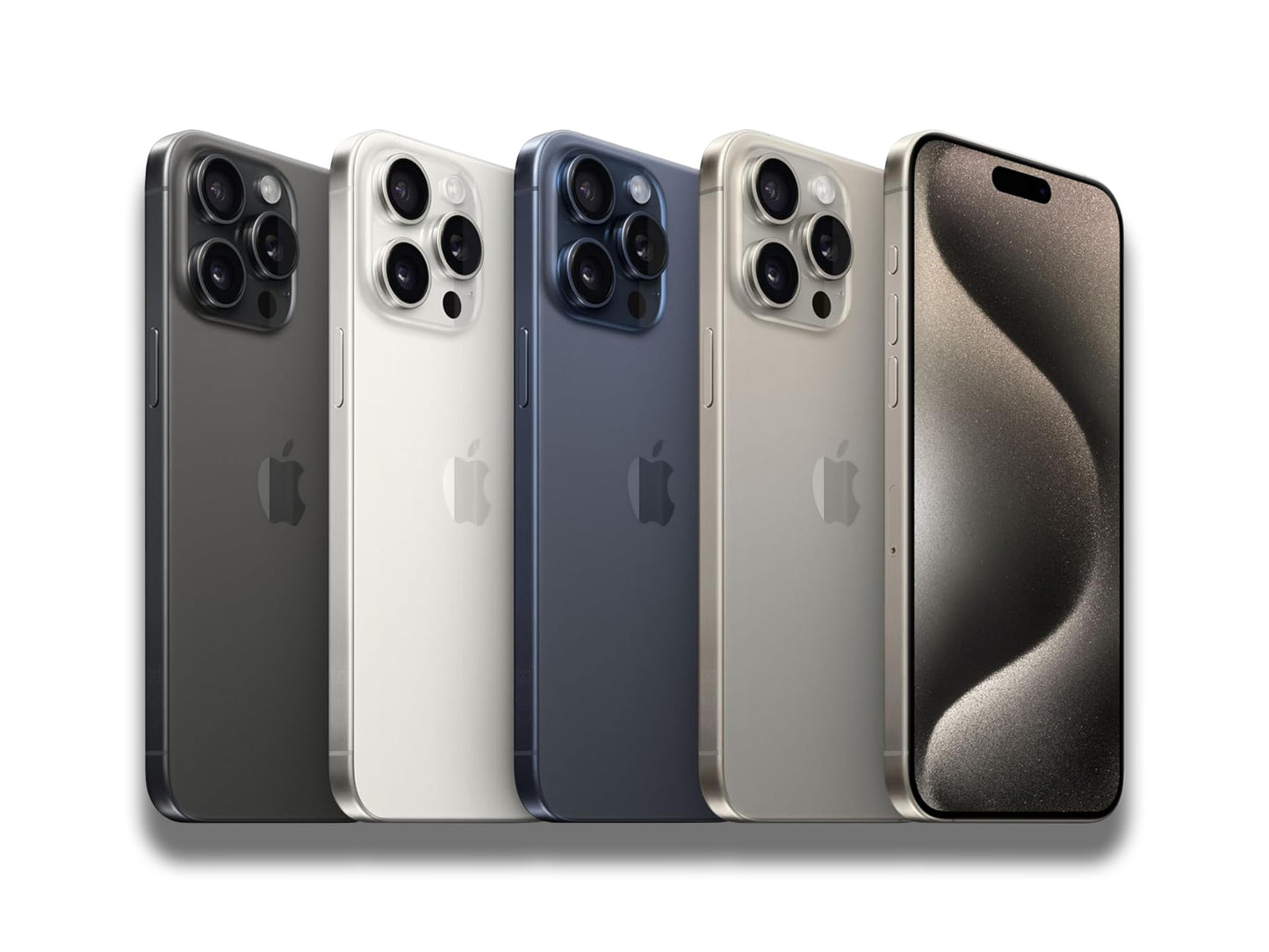 iPhone 15 Pro Max In Black Titanium, White Titanium, Blue Titanium, And Natural Titanium