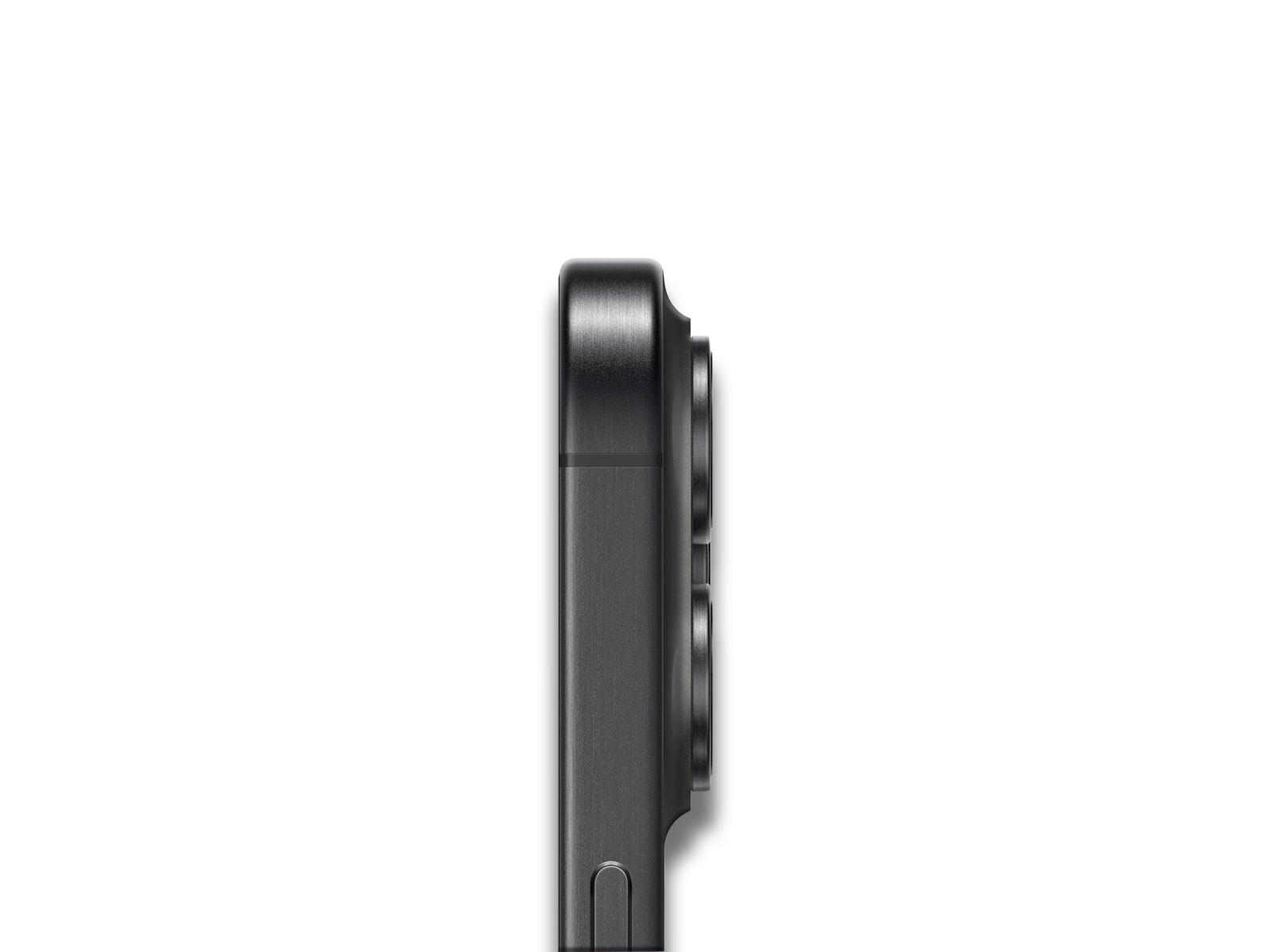 iPhone 15 Pro Max In Black Titanium Side View