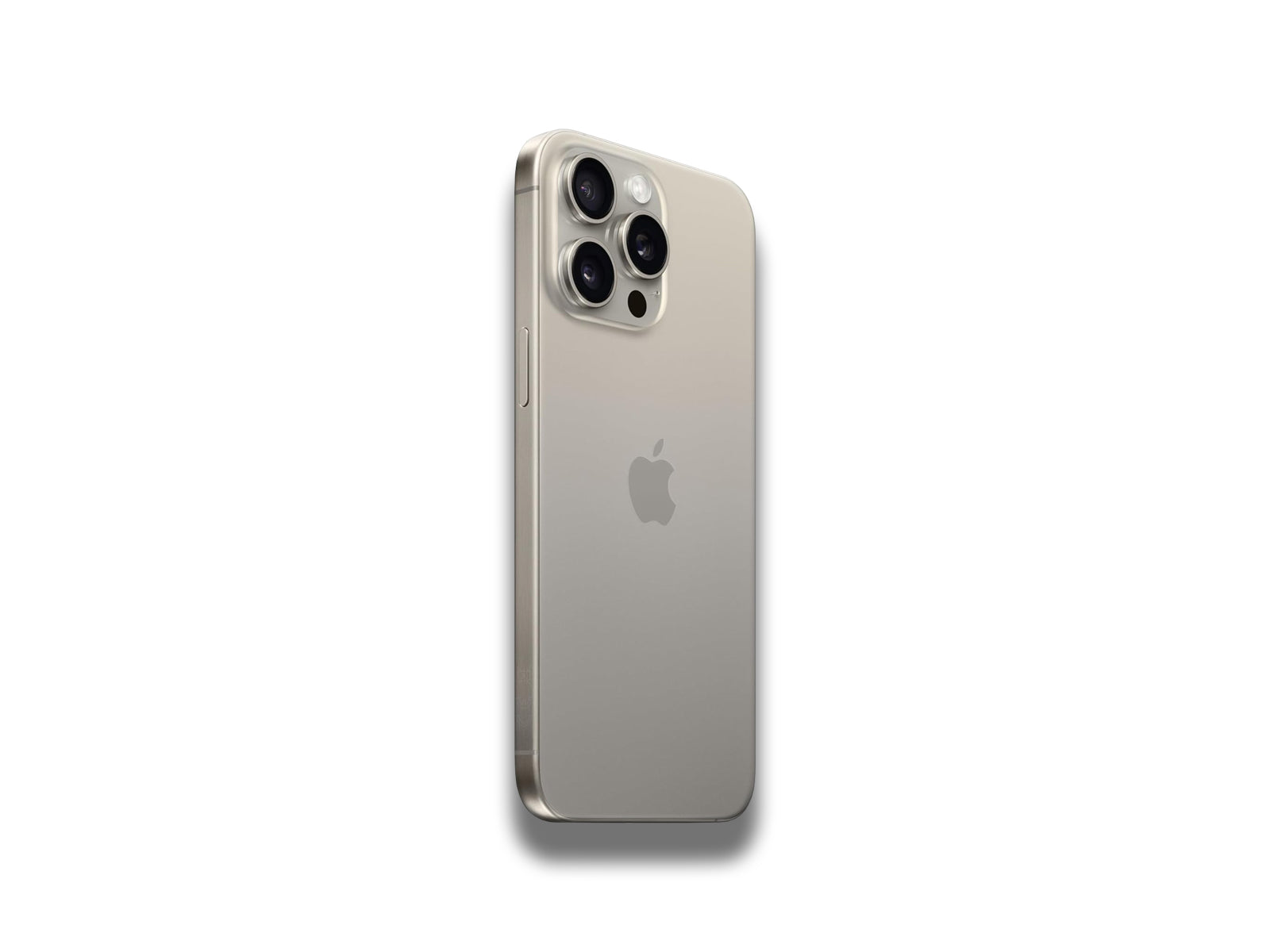 iPhone 15 Pro Max In Natural Titanium Back View