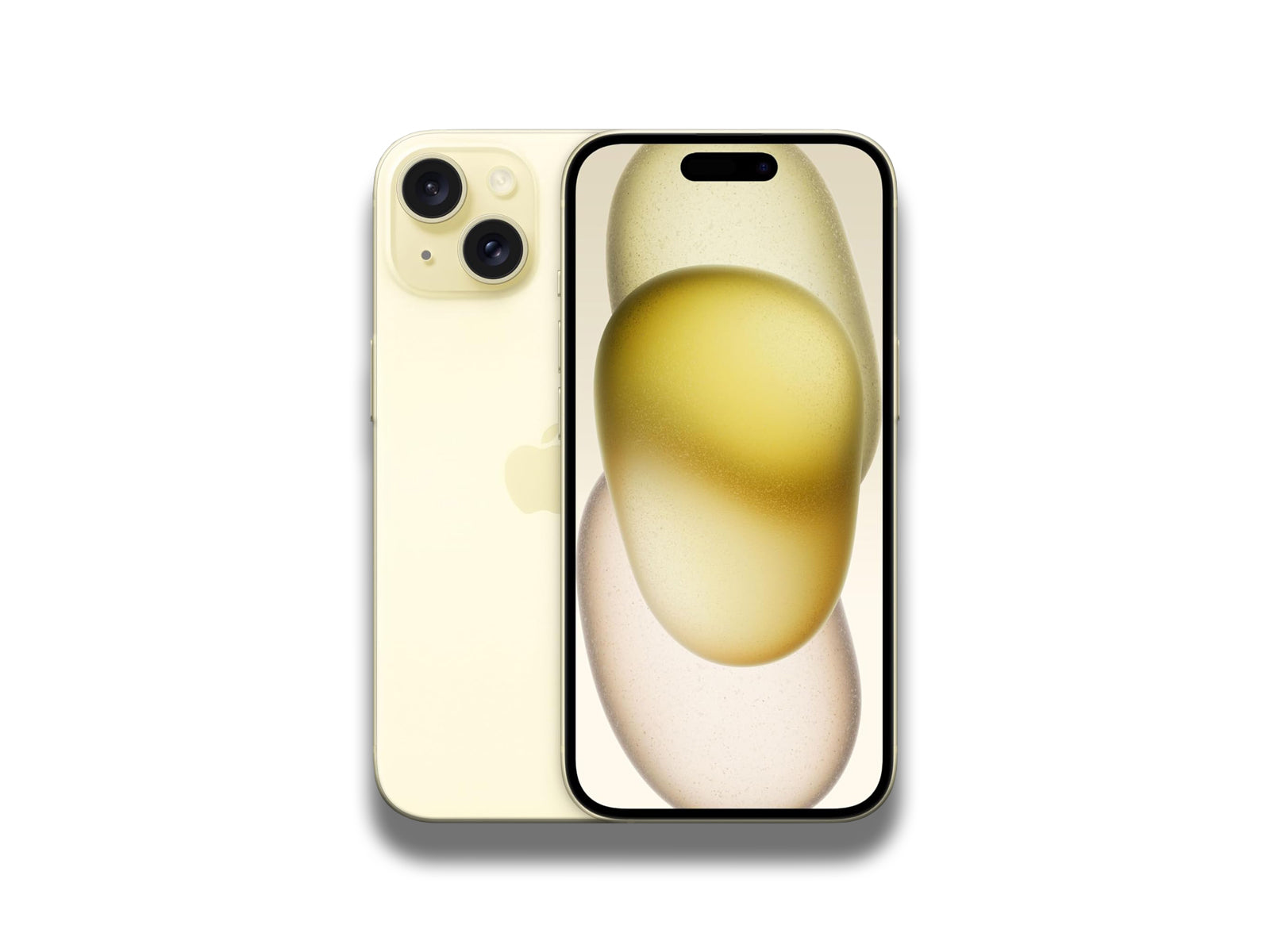 iPhone 15 2023 Yellow Front And Back