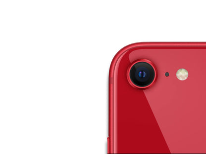 iPhone SE 3rd Generation In Red Close Up Of Camera