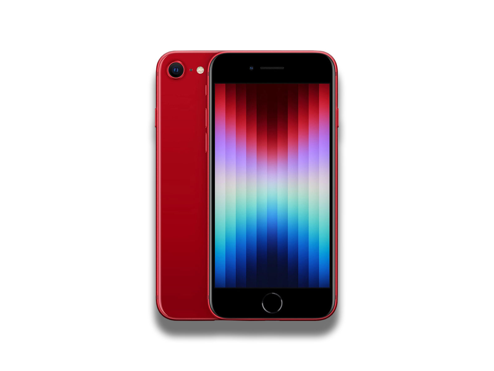 iPhone SE 3rd Generation In Red Front And Back