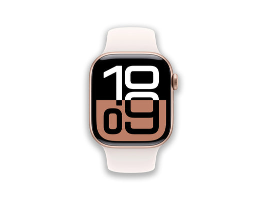 Apple watch Rose Gold Starlight Band Front Back