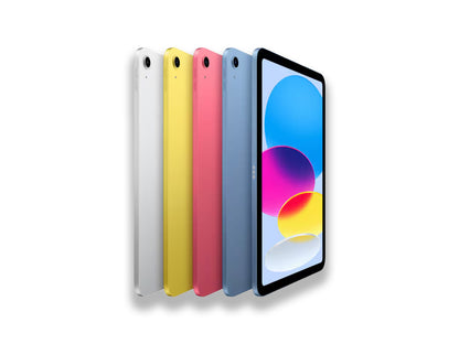 iPad 10th Gen In Starlight, Yellow, Pink, And Blue