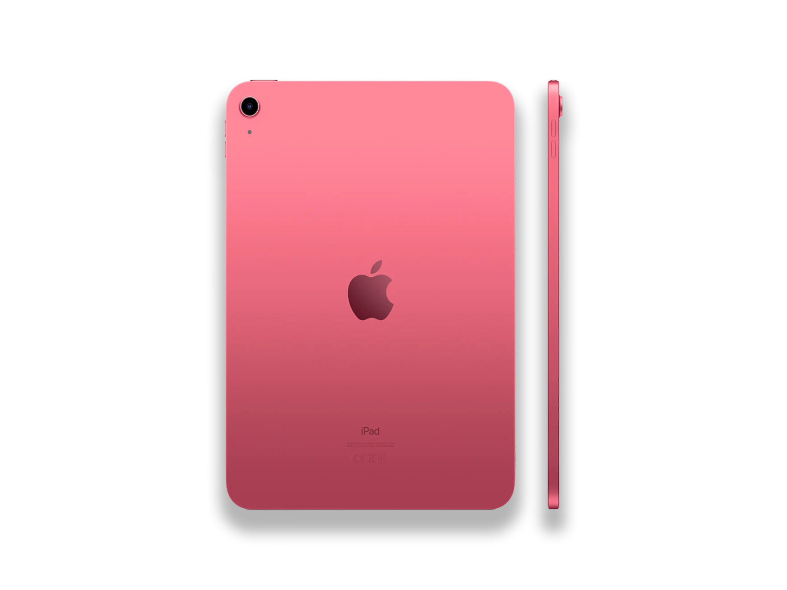 iPad 10th Generation Pink side view and back view 