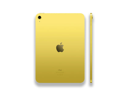 iPad 10th Generation Yellow side view and back view 