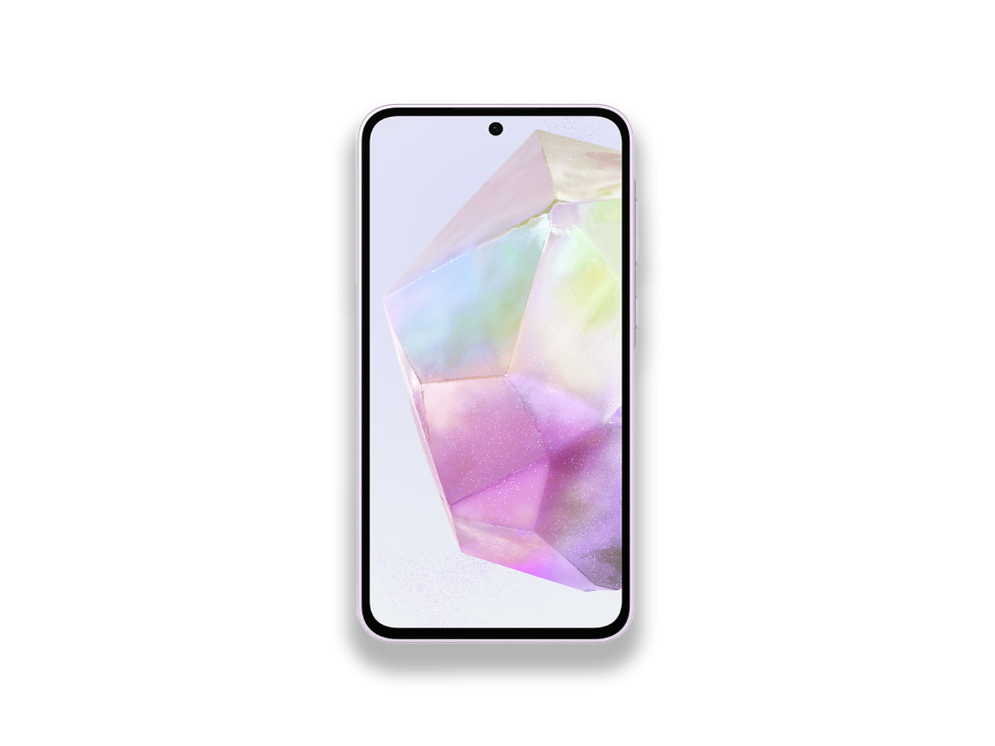 Samsung Galaxy A35 Purple Front  View On White Background