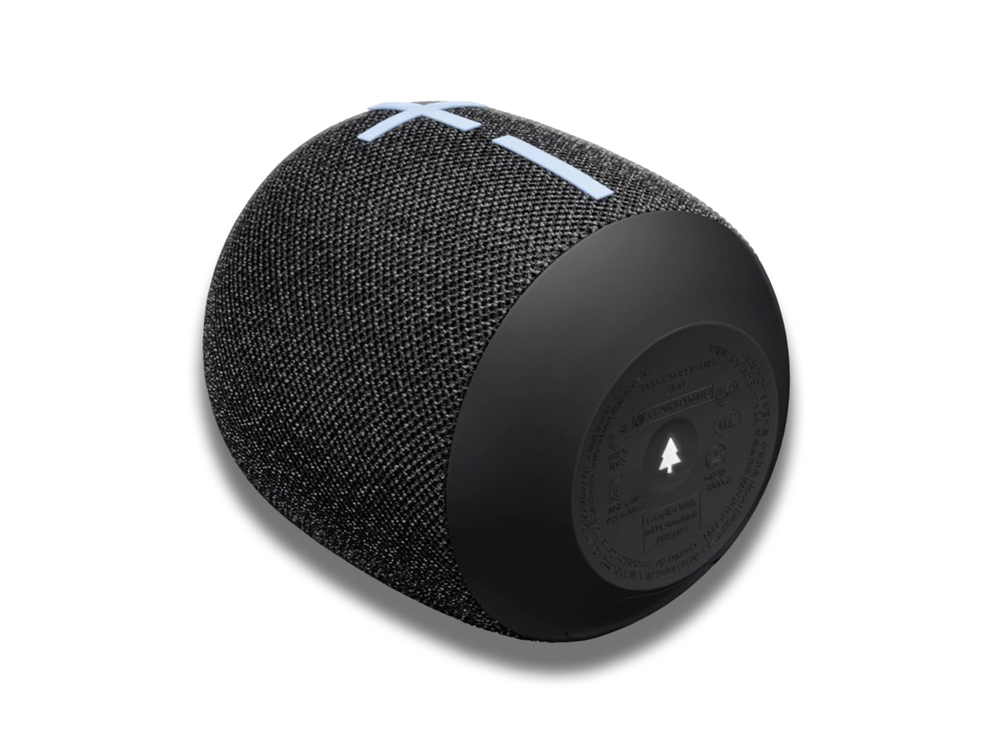 WonderBoom 3rd Generation Speaker In Black Angled Overhead View